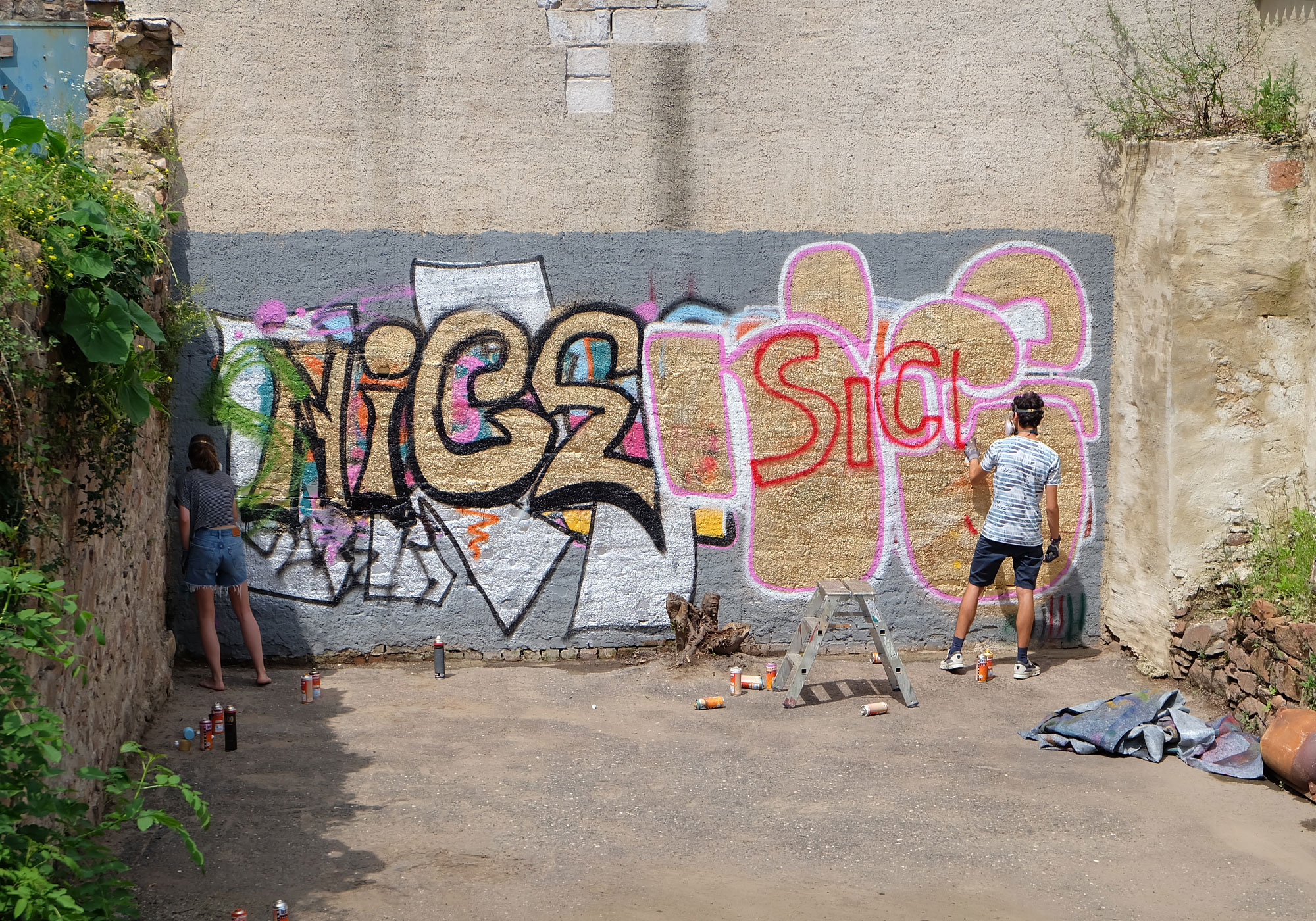 Graffiti Schülerworkshop Sankt Afra